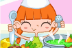 Jeu Sarah prend des cours de cuisine