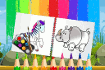 Jeu Funny Animals Coloring Book