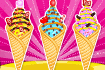 Jeu Cornets de glace saveur Cupcake