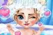 Jeu Elsa prend son bain