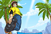 Jeu Skate de plage en Heelys