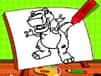 Jeu Coloriage Dinosaure Facile pour Enfants