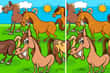 Jeu Différences Animaux