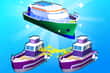 Jeu Boat Merge & Race