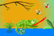 Jeu Caméléon Affamé