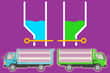 Jeu Pull the Pin Camions Colorés