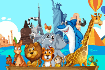 Jeu Puzzle Crazy Friends Travel the World