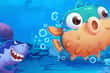 Jeu Eat the Fish.io