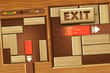 EXIT Unblock Red Wood Block