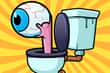 Jeu Eye Attack Toilet Monster War