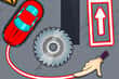 Jeu Funny Cars Route
