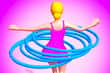 Jeu Course de Hula Hoops