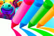 Jeu Course de Crayons de Couleur