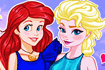 Jeu Elsa et Ariel en couverture