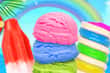 Jeu Glaces et Sucettes arc-en-ciel