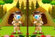 Jeu 5 Différences Camping