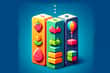 Jeu Super Arcade Fruits Spears and Cubes