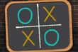 Jeu Tic Tac Toe Blackboard
