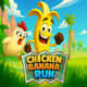 Jeu Chicken Banana Run: La Course Folle du Poulet Spatial