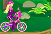 Jeu Barbie à moto dans la jungle