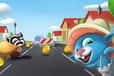 Jeu Blue Mushroom Cat Run