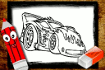 Jeu BTS Cars Coloring Book