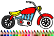 Jeu BTS Motorbike Coloring