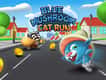 Jeu Course du Chat aux Champignons Bleus