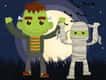 Jeu Coloriage Monstres: Vampires et Frankenstein