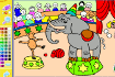 Jeu Coloriage Éléphant au Cirque