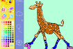 Jeu Coloriage Girafe Roller