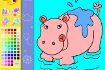 Jeu Coloriage Hippopotame