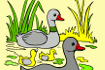 Jeu Coloriage Famille Oie