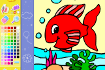 Jeu Coloriage Poisson Rouge