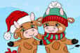 Jeu Différences de Noël Taureaux
