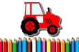 Jeu Coloriages Tracteurs faciles