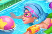 Jeu Galaxy Girl à la piscine