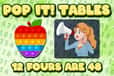 Jeu Pop It! Multiplication