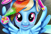Jeu Poney arc-en-ciel Coiffure tendance