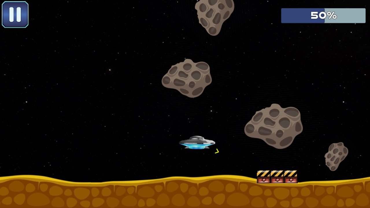 Jeu Atterrissage sur Mars: Pilotez votre OVNI à travers l