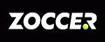 Logo de Zoccer Casino avec écriture blanche sur fond noir