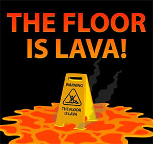 Jeu Le Sol est de Lave : Survivez au Danger Brûlant !