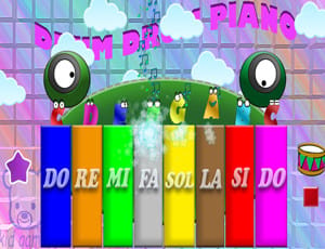 Jeu Piano Magique et Tambour Rythmique pour Enfants