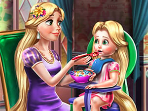 Jeu Nourris le Bébé de la Princesse Dorée