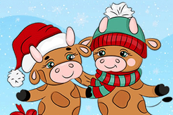 Jeu Différences de Noël Taureaux