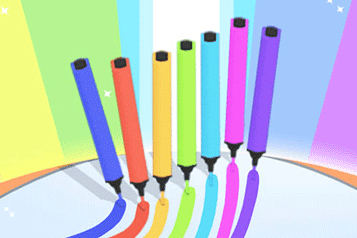 Jeu Course de Crayons de Couleur