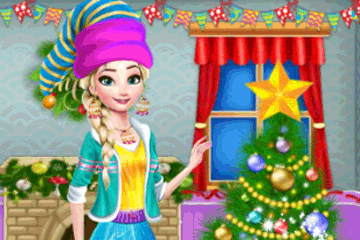 Jeu Décoration et Habillage Princesse de Noël