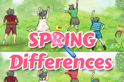 Jeu Différences Printemps