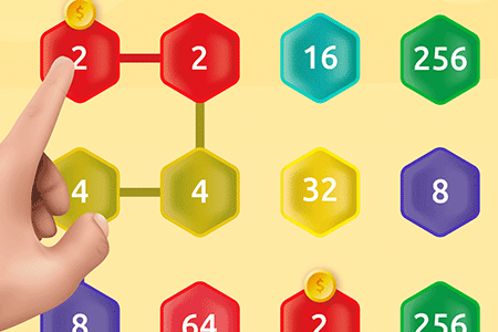 Jeu 2048 Hex Chain Merge