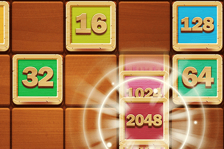 Jeu 2048 Wooden Edition